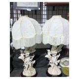 2 angel fairy lamps