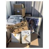 boxes of misc and pictures