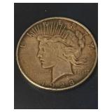 1923 D Peace Silver $1 Dollar Coin