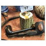 Elk Antler Lighter and 2 Pipes