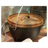 Cast Iron Pot w/ Lid on 3 Legs