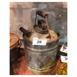 Antique Kerosene Fuel Carrier As Is- Dents