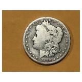 1886 P Morgan Silver $1 Dollar Coin