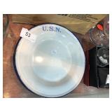 3 US Navy Metal Plates