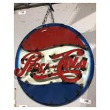 Metal Dimensional Pepsi Cola Sign