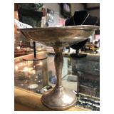 Gorham Sterling Cement Filled As Is Pedestal Dish