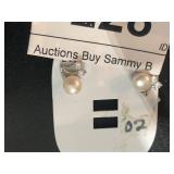 Pearl & CZ Shooting Star Earrings