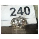 Sterling Ring - Happy / Sad Drama sz 4.25
