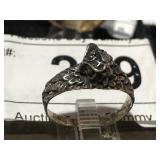 Sterling Ring w/ Owl   sz 7.5