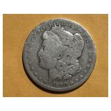 1890 O Morgan Silver $1 Dollar Coin