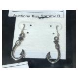 Sterling Fish Hook Earrings