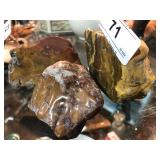 3 Piecse of Colorful Rocks