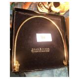 Joan Rivers Gold Toned Necklace w/ Box & Pouch