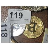 Silver & Gold Plated BIT Coins