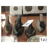 4 Wrought Iron Small Clothes Irons