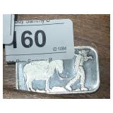 .999 1 oz Silver Bar - Miner & Mule