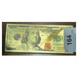 2009 US $100 Faux Note Dipped in Gold