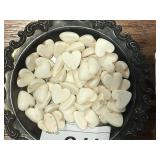 Heart Cabochon Stones            Dish Not Included
