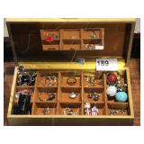 Jewelry Box w/ Fashion & Sterling Jewelry