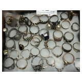 Large Lot of Fashion Rings