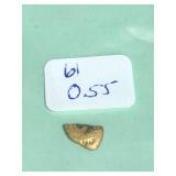 0.55 Grams California Natural River Gold