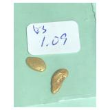 1.09 Grams California Natural River Gold