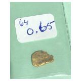 0.65 Grams California Natural River Gold