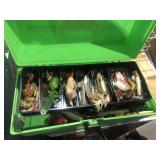 tackle box w/ vtg lures