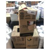 3 boxes mixed spray paint orange, yellow & primer