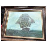sailing ship painting