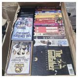 2 Boxes Vintage VHS Tapes Movies and Documentaries