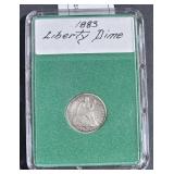 1883 Liberty Silver Dime