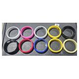 2 Lots 5 ea Colored Bangle Bracelets
