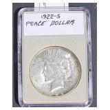 1922 S Peace Silver $1 Dollar  in Display Slab