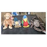 (4) Beanie Baby