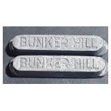 (2) Miniature Pig Paperweight  by Bunker Hill