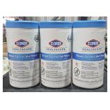 3 Large Tubs Clorox Bleach Germicidal Wipes