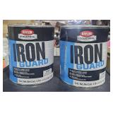 2 lots 1ea 1 Gallon Krylon Iron Guard Acrylic