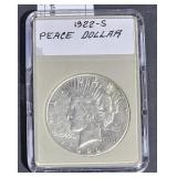 1922 S Peace Silver $1 Dollar  in Display Slab