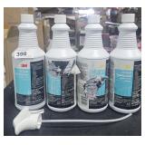 4 Bottles  3M TB Quat Disinfectant
