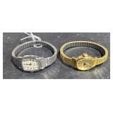 2 Watches Timex Quartz & Timex Gold Tone