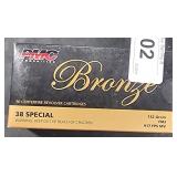Box Bronze PMC 38 Special 100 Rounds