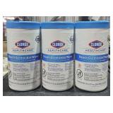 3 Large Tubs Clorox Bleach Germicidal Wipes