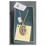 The Vatican Library Collection Gold Toned Necklace