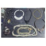 Mix Lot Fashion Necklaces w/ Colored Pearl Like