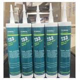 5 Tubes Dowsil 733 Glass & Metal Sealant  Aluminum