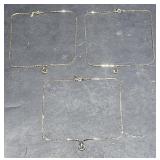 3 Lots of New Gold Toned Chain w/ Pendant 16" L
