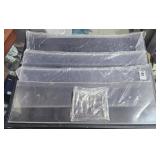 (4)  Plastic Sleeves Opens into Box 22 1/2" x 7"