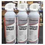 3 Spray Bottles Chemtronics Freeze Spray