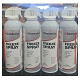 4 Spray Bottles Chemtronics Freeze Spray
